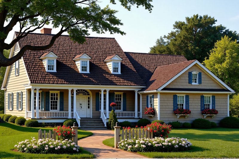 Country Style House Plan - 4 Beds 3 Baths 2272 Sq/Ft Plan #137-182 Photo