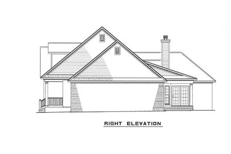 Dream House Plan - Exterior - Other Elevation 1 for Traditional House Plan #17-283 - 3 bed, 2 bath