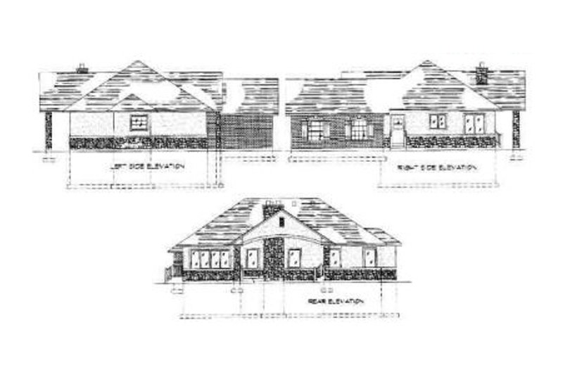 Home Plan - Exterior - Rear Elevation for Traditional House Plan #5-111 - 3 bed, 2.5 bath