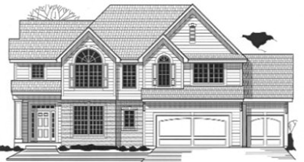 Exterior - Front Elevation 2 for Traditional House Plan #67-784 - 4 bed, 3 bath