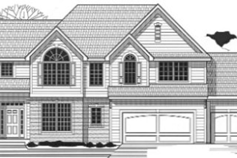 Exterior - Front Elevation 2 for Traditional House Plan #67-784 - 4 bed, 3 bath
