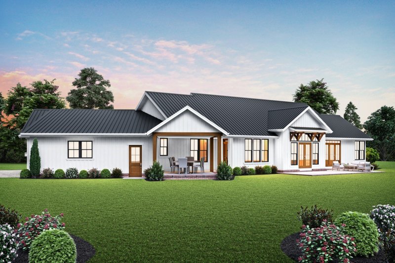 Dream House Plan - Exterior - Rear Elevation for Farmhouse House Plan #48-1027 - 3 bed, 3.5 bath
