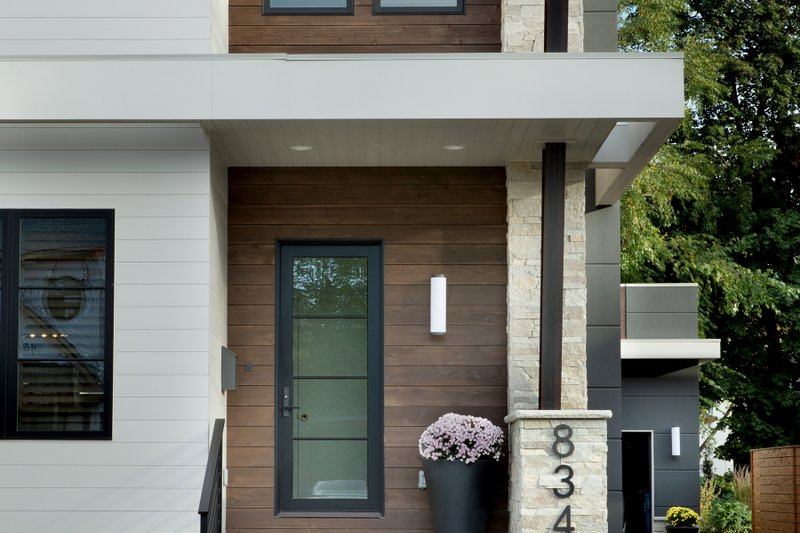 Home Plan - Exterior - Front Elevation 5 for Contemporary House Plan #928-386 - 2 bed, 2.5 bath