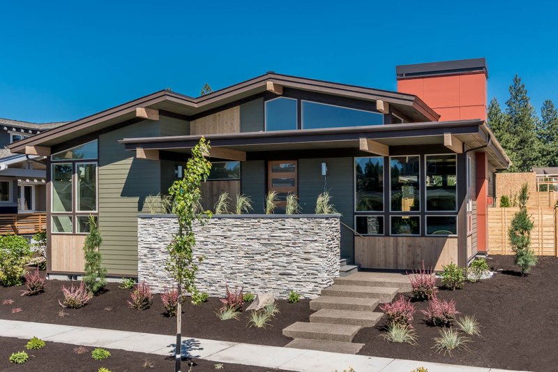 Dream House Plan - Modern Exterior - Front Elevation Plan #895-84