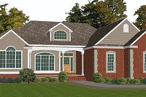 European Exterior - Front Elevation Plan #63-127