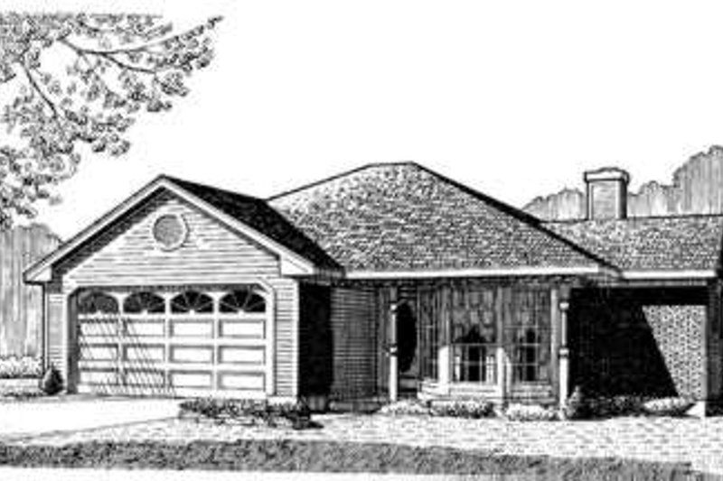 Dream House Plan - Country Exterior - Front Elevation Plan #410-227