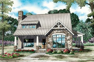 Country Exterior - Front Elevation Plan #17-3464
