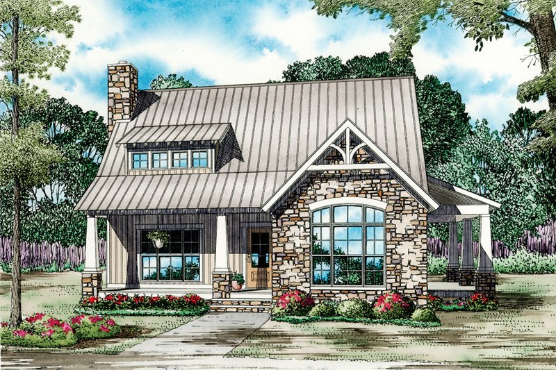 Country Style House Plan - 3 Beds 2.5 Baths 1874 Sq/Ft Plan #17-3464