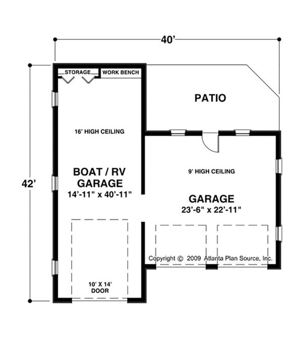 Craftsman Floor Plan - Main Floor Plan #56-614