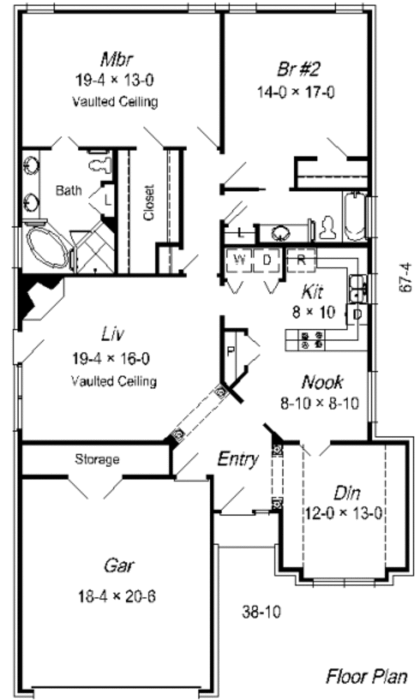 European Floor Plan - Main Floor Plan #329-215