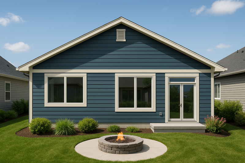 Home Plan - Exterior - Rear Elevation for Craftsman House Plan #112-295 - 3 bed, 2 bath