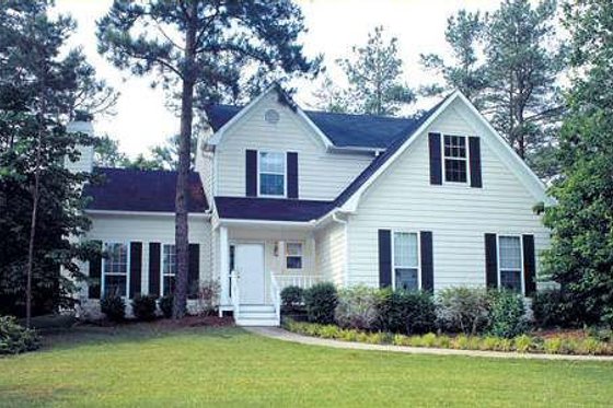 Exterior - Front Elevation for Country House Plan #312-610 - 3 bed, 2.5 bath