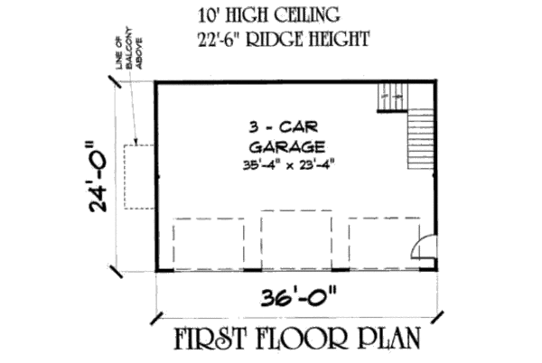 Barndominium Floor Plan - Main Floor Plan #75-200