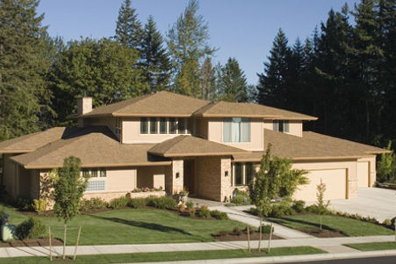 Architectural House Design - Mediterranean Exterior - Front Elevation Plan #48-146