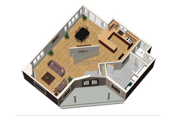 Floor Plan - Main Floor 1 for Country House Plan #25-4743 - 3 bed, 3 bath
