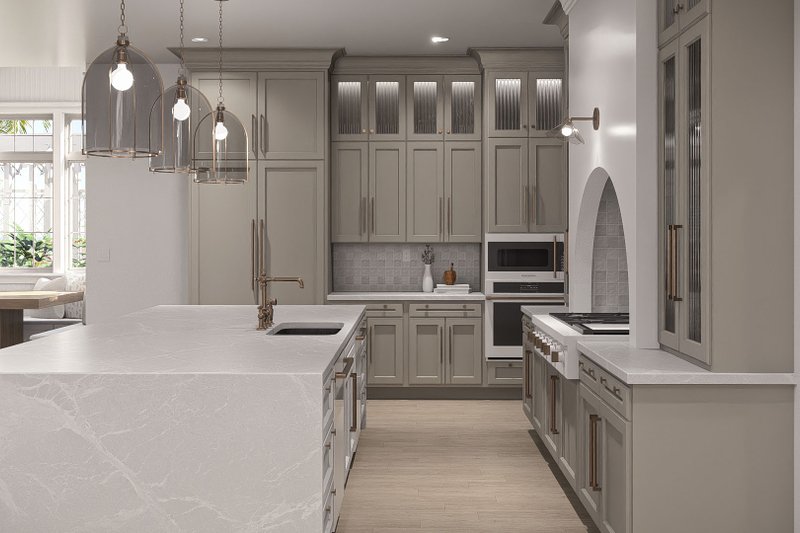 House Blueprint - Interior - Kitchen 1 for Beach House Plan #455-768 - 6 bed, 6.5 bath