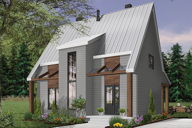 Architectural House Design - Modern Exterior - Front Elevation Plan #23-2682