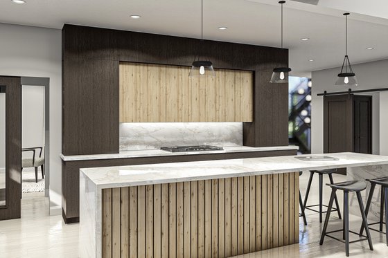 Interior - Kitchen 1 for Modern House Plan #455-611 - 4 bed, 3.5 bath