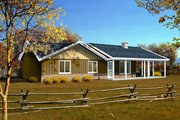 Ranch Style House Plan - 2 Beds 2 Baths 1086 Sq/Ft Plan #1-1044 
