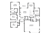 Craftsman Style House Plan - 3 Beds 3.5 Baths 3063 Sq/Ft Plan #48-679 