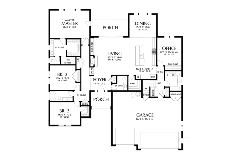 Craftsman Style House Plan - 3 Beds 3.5 Baths 3063 Sq/Ft Plan #48-679 ...