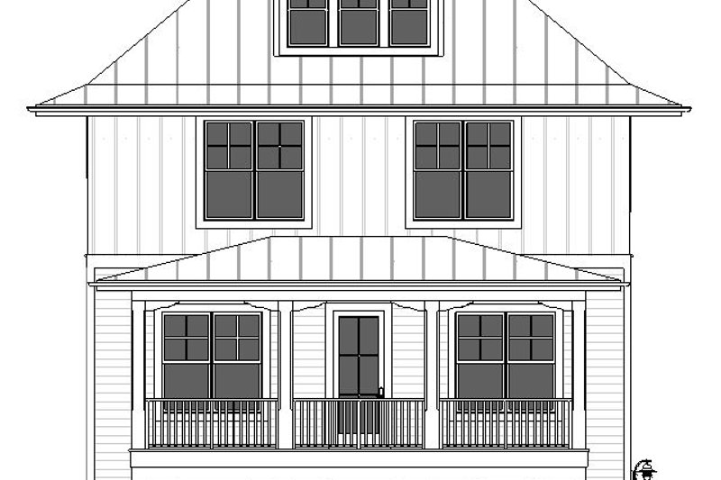 Dream House Plan - Exterior - Front Elevation 3 for Beach House Plan #901-160 - 5 bed, 4 bath