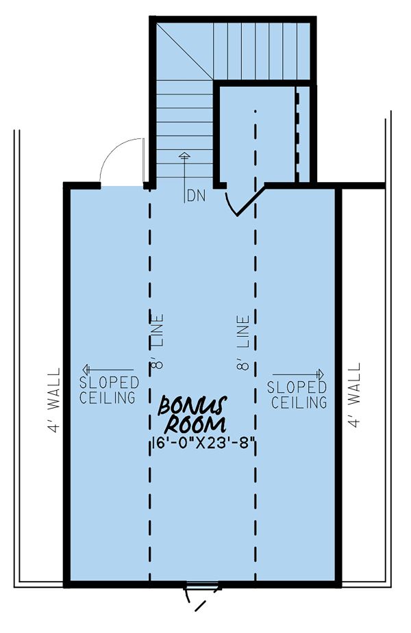 Traditional Floor Plan - Upper Floor Plan #923-145