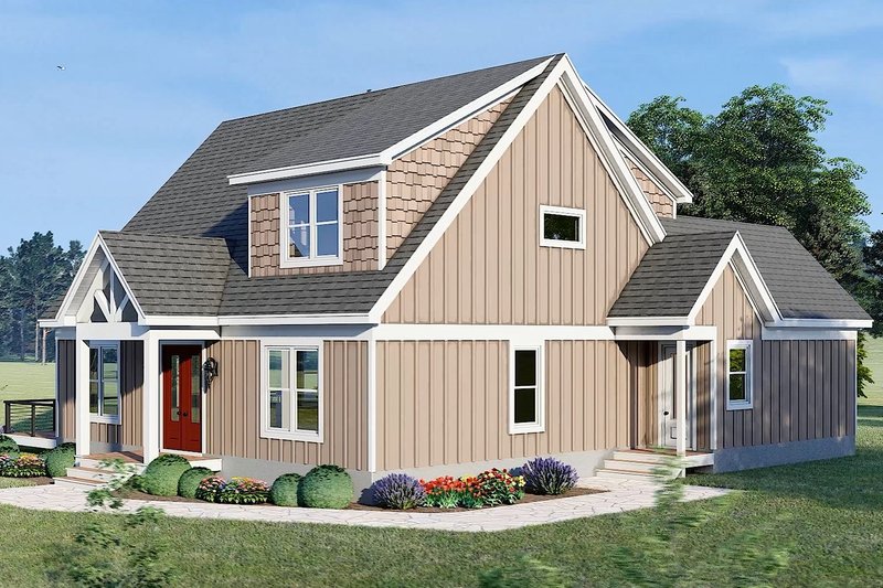 Architectural House Design - Exterior - Other Elevation 4 for Southern House Plan #932-1217 - 4 bed, 3.5 bath