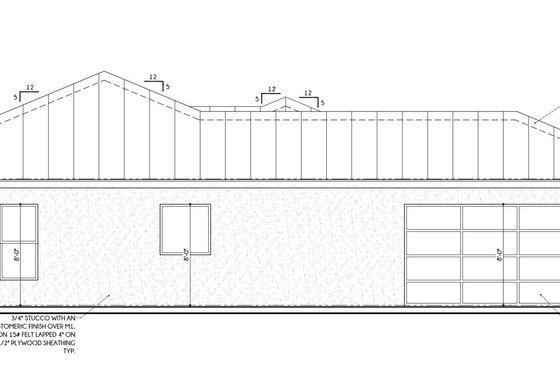 Exterior - Other Elevation for Contemporary House Plan #1110-6 - 3 bed, 2.5 bath