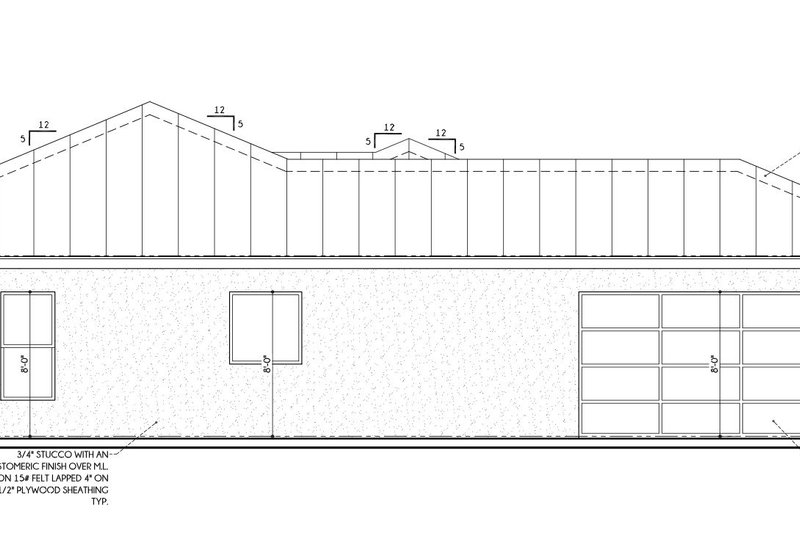 Home Plan - Exterior - Other Elevation for Contemporary House Plan #1110-6 - 3 bed, 2.5 bath