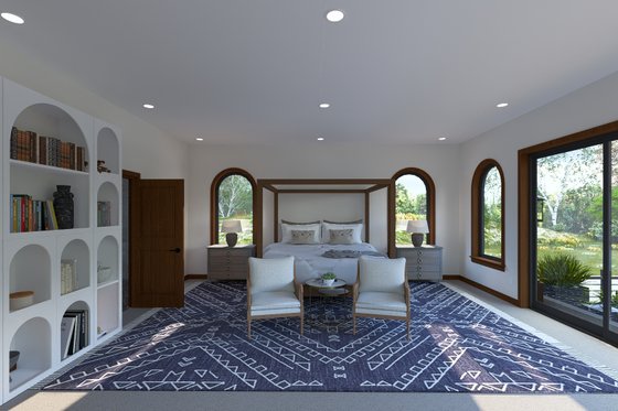 Interior - Master Bedroom 1 for Mediterranean House Plan #1060-420 - 3 bed, 2.5 bath