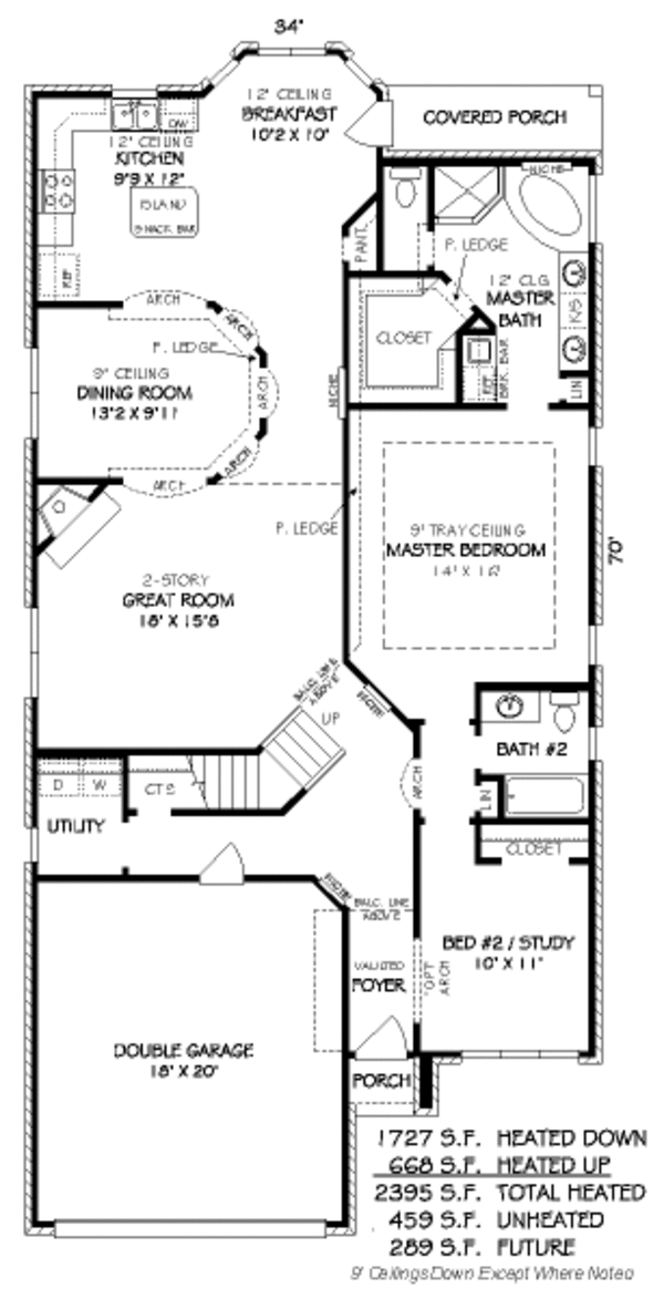 European Floor Plan - Main Floor Plan #424-141