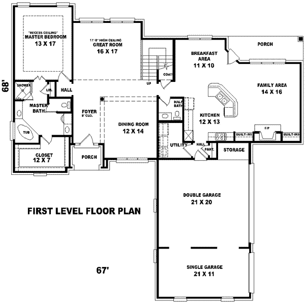 European Floor Plan - Main Floor Plan #81-981