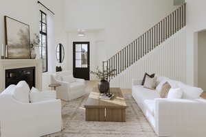 Interior - Family Room for European House Plan #1114-28 - 3 bed, 2.5 bath