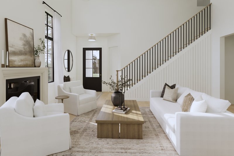 Home Plan - Interior - Family Room for European House Plan #1114-28 - 3 bed, 2.5 bath