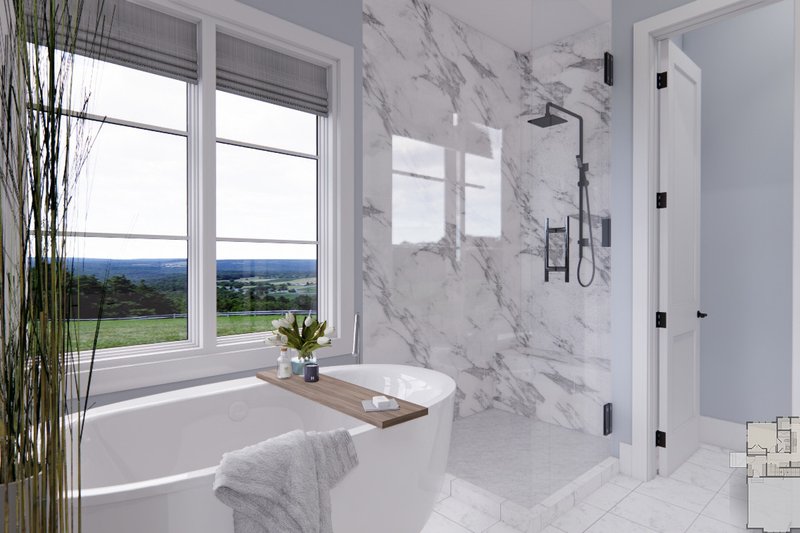 House Plan Design - Interior - Master Bathroom 1 for Farmhouse House Plan #51-1223 - 3 bed, 3 bath