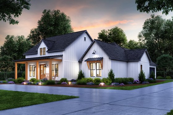 Exterior - Other Elevation 2 for Farmhouse House Plan #1074-66 - 4 bed, 2.5 bath