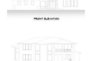 Exterior - Other Elevation 3 for Contemporary House Plan #1066-140 - 6 bed, 6.5 bath