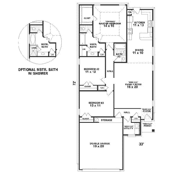 Traditional Floor Plan - Main Floor Plan #81-268