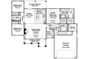 Craftsman Style House Plan - 3 Beds 2 Baths 1924 Sq/Ft Plan #21-274 