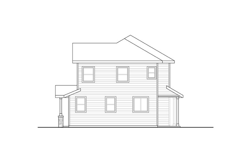 Architectural House Design - Exterior - Other Elevation 1 for Craftsman House Plan #124-1268 - 6 bed, 4.5 bath