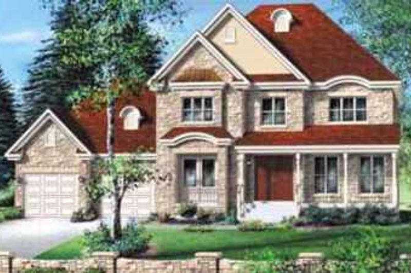 House Plan Design - European Exterior - Front Elevation Plan #25-252