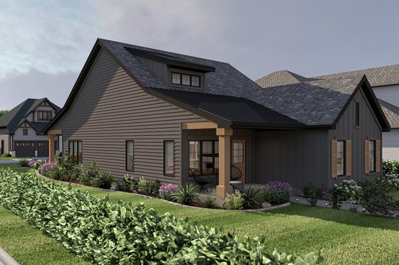 Exterior - Other Elevation for Farmhouse House Plan #455-403 - 3 bed, 2 bath