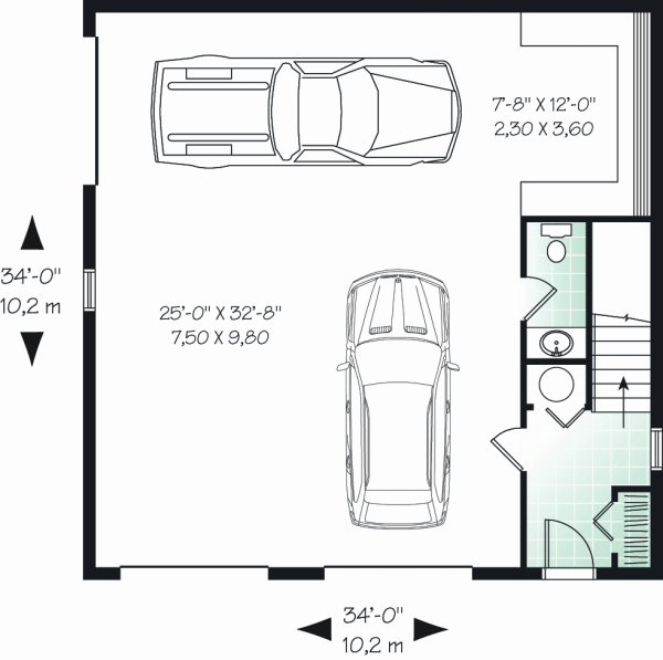 House Blueprint - Country Floor Plan - Main Floor Plan #23-2271