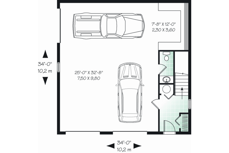 House Design - Floor Plan - Main Floor for Country House Plan #23-2271, 0 bath