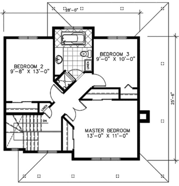 Farmhouse Floor Plan - Upper Floor Plan #138-292