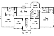 Colonial Style House Plan - 4 Beds 3.5 Baths 3000 Sq/Ft Plan #329-128 