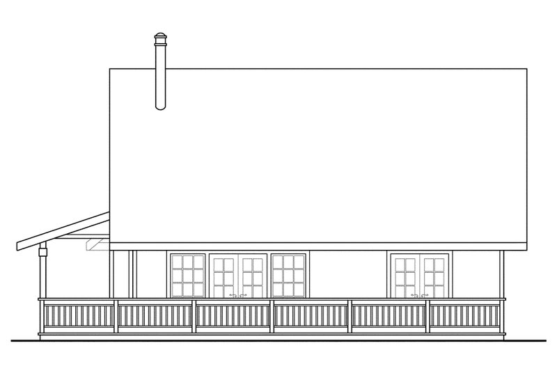 Home Plan - Exterior - Other Elevation 1 for Cottage House Plan #124-452 - 3 bed, 2 bath