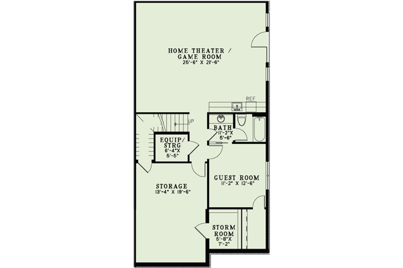 Dream House Plan - Floor Plan - Lower Floor for Country House Plan #17-3341 - 4 bed, 3.5 bath