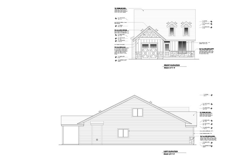 Architectural House Design - Exterior - Other Elevation 1 for Craftsman House Plan #53-722 - 3 bed, 2.5 bath